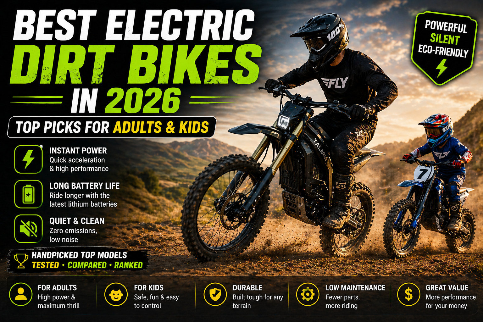 Best Electric Dirt Bikes in 2026: Top Picks for Adults & Kids