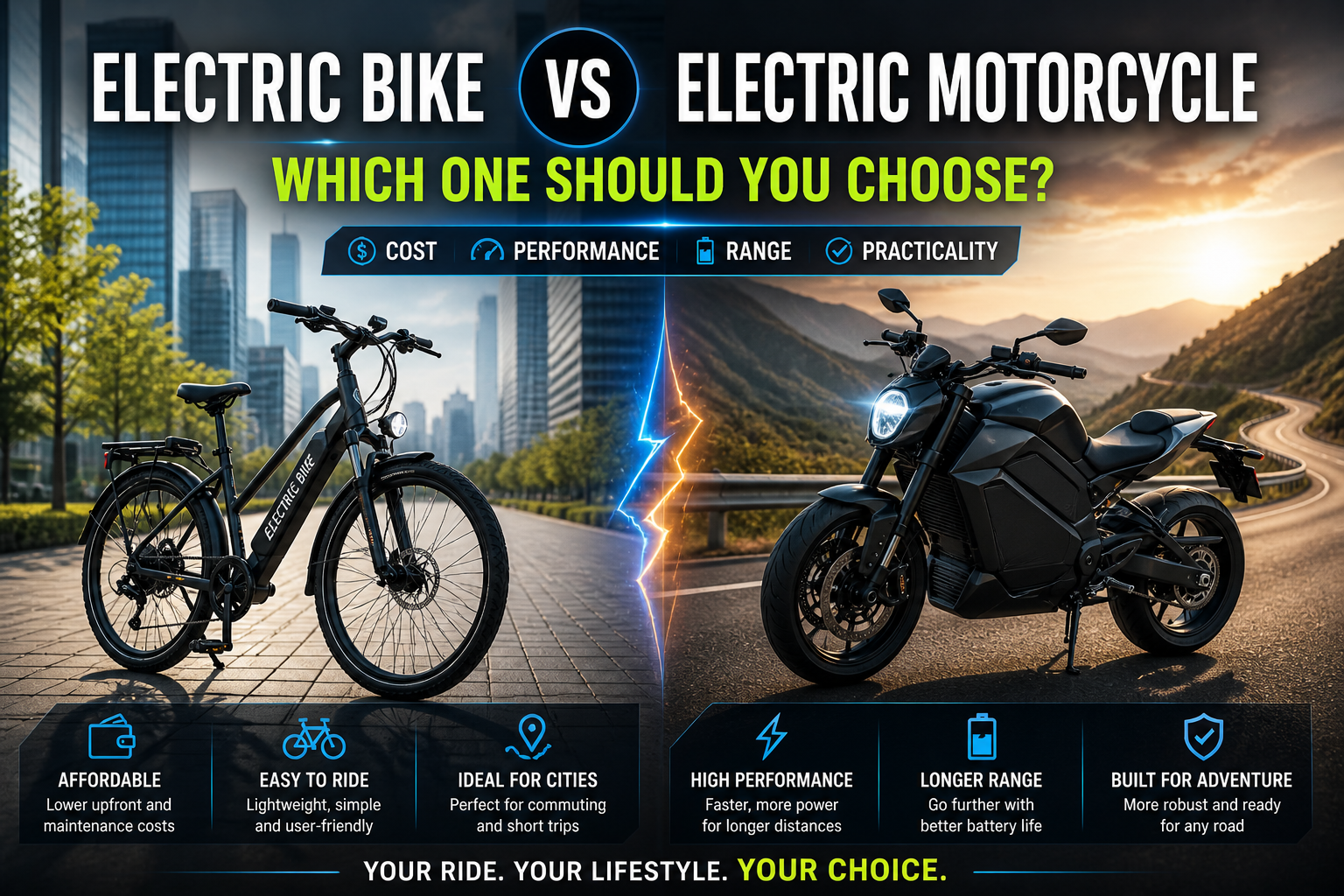 Electric Bike vs Electric Motorcycle: Which One Should You Choose?