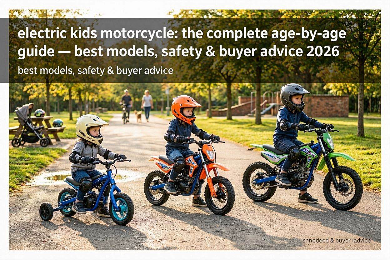 Electric Kids Motorcycle The Complete Age-by-Age Guide — Best Models, Safety & Buyer Advice 2026