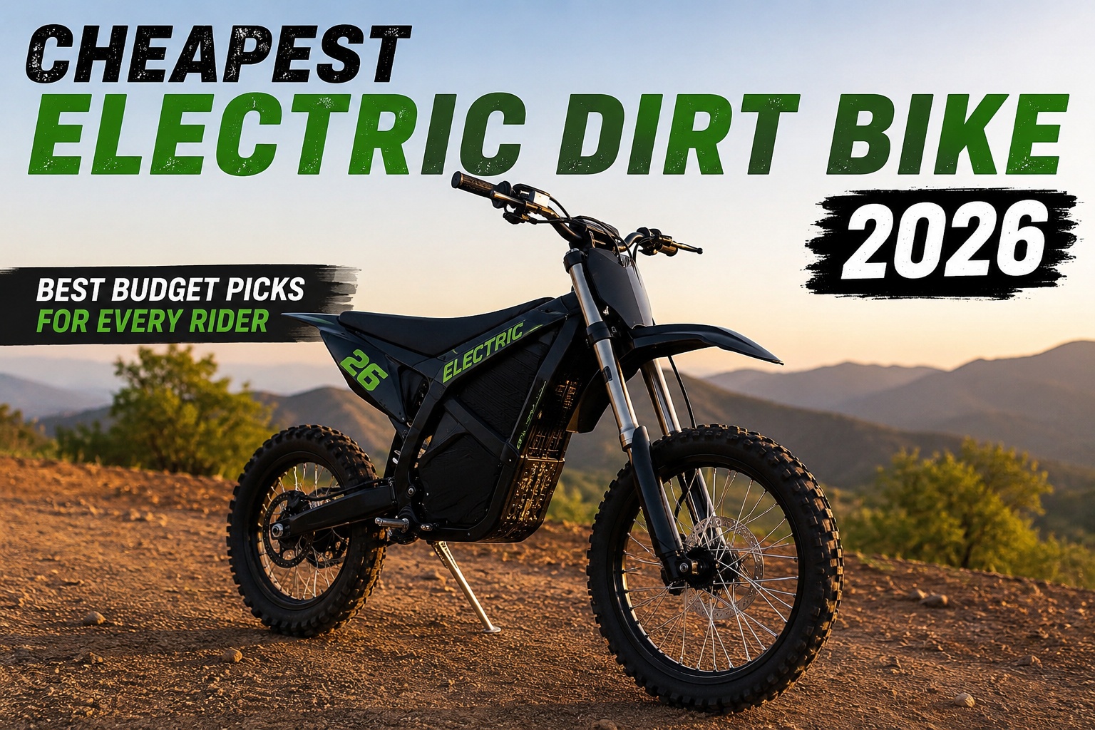 Cheapest Electric Dirt Bike 2026 – Best Budget Electric Dirt Bikes